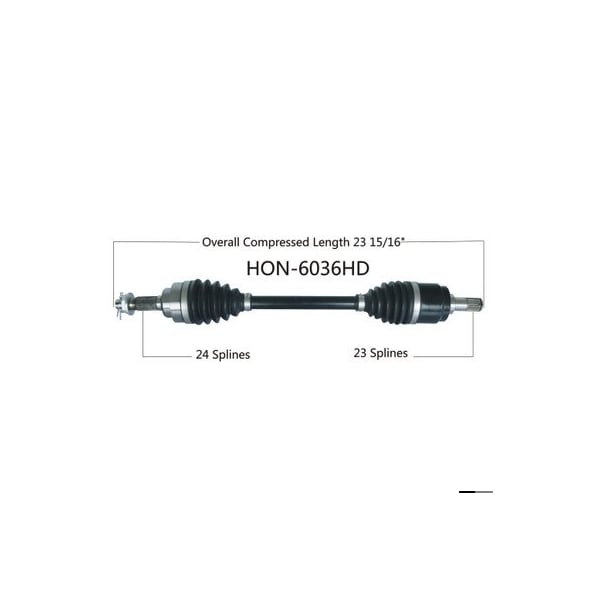 Wide Open Heavy Duty CV Axle for HONDA HD FRONT RIGHT MUV700 BIG RED HON-6036HD - main